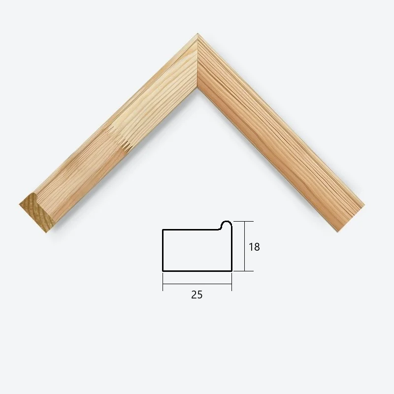 Рейка для підрамника 18×25 мм — переріз і кут